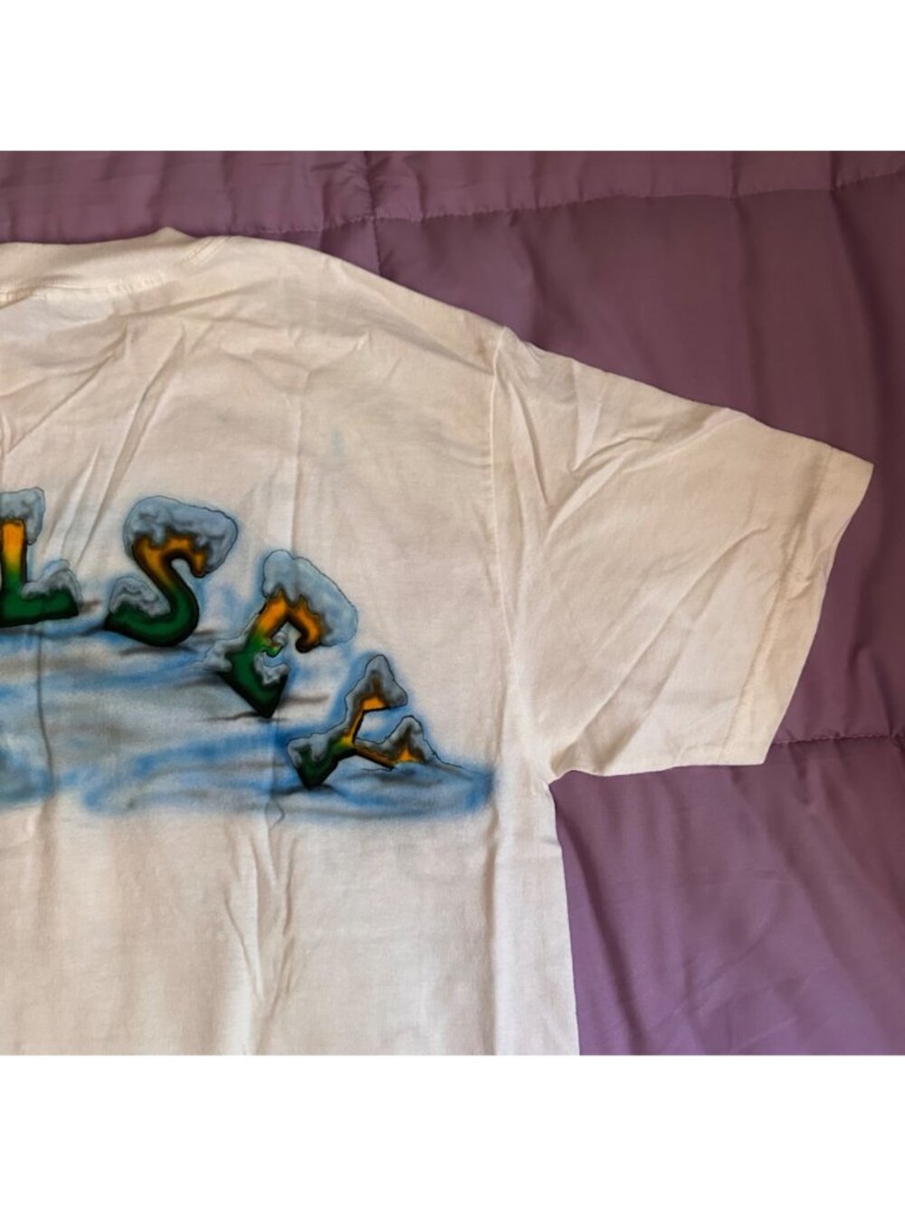 This Is How We Roll Airbrushed Mariposa School Bus Graphic T-Shirt Large Alstyle - Picture 11 of 14